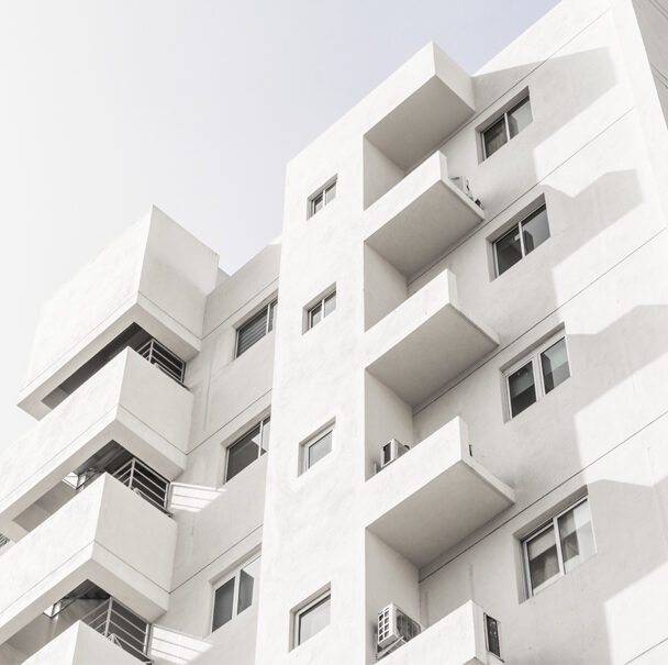 immeubles en contre-plongée